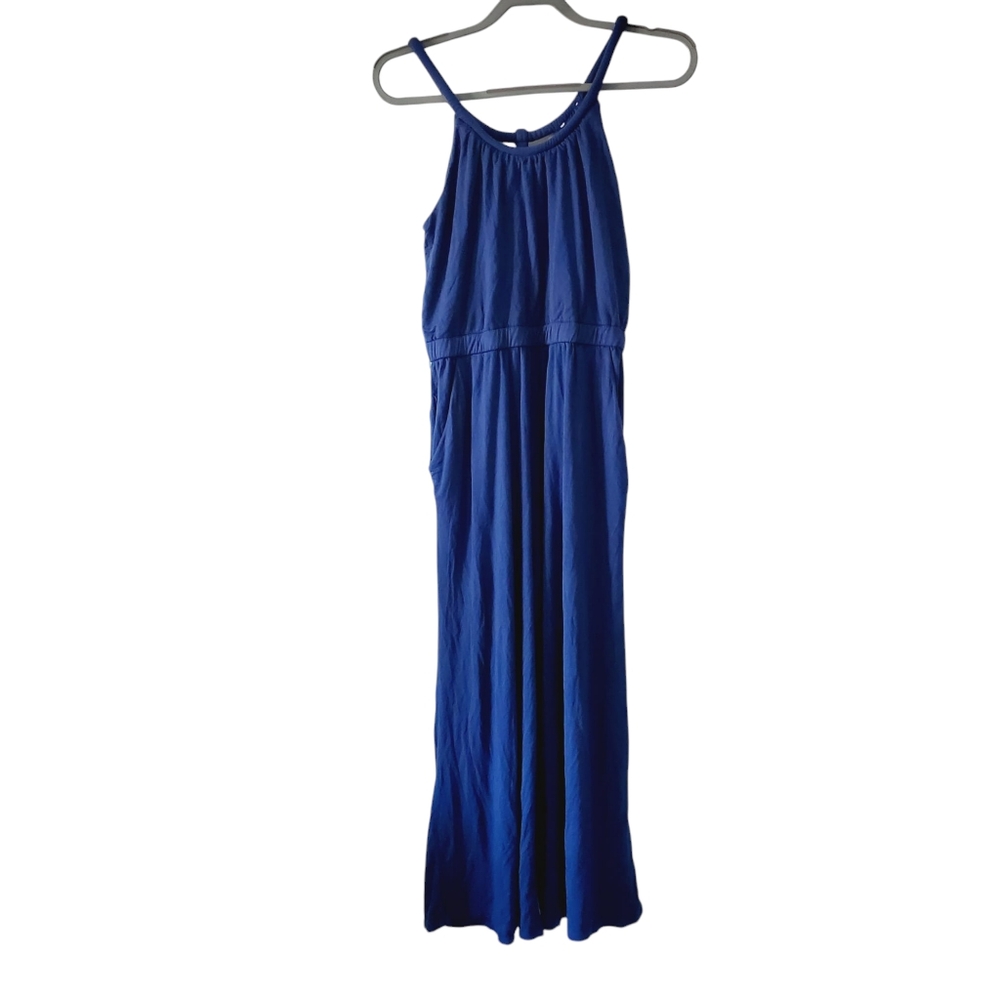 Ann Taylor Wide Leg Beach Jersey Vacation Boho Jumpsuit M - Picture 2 of 9